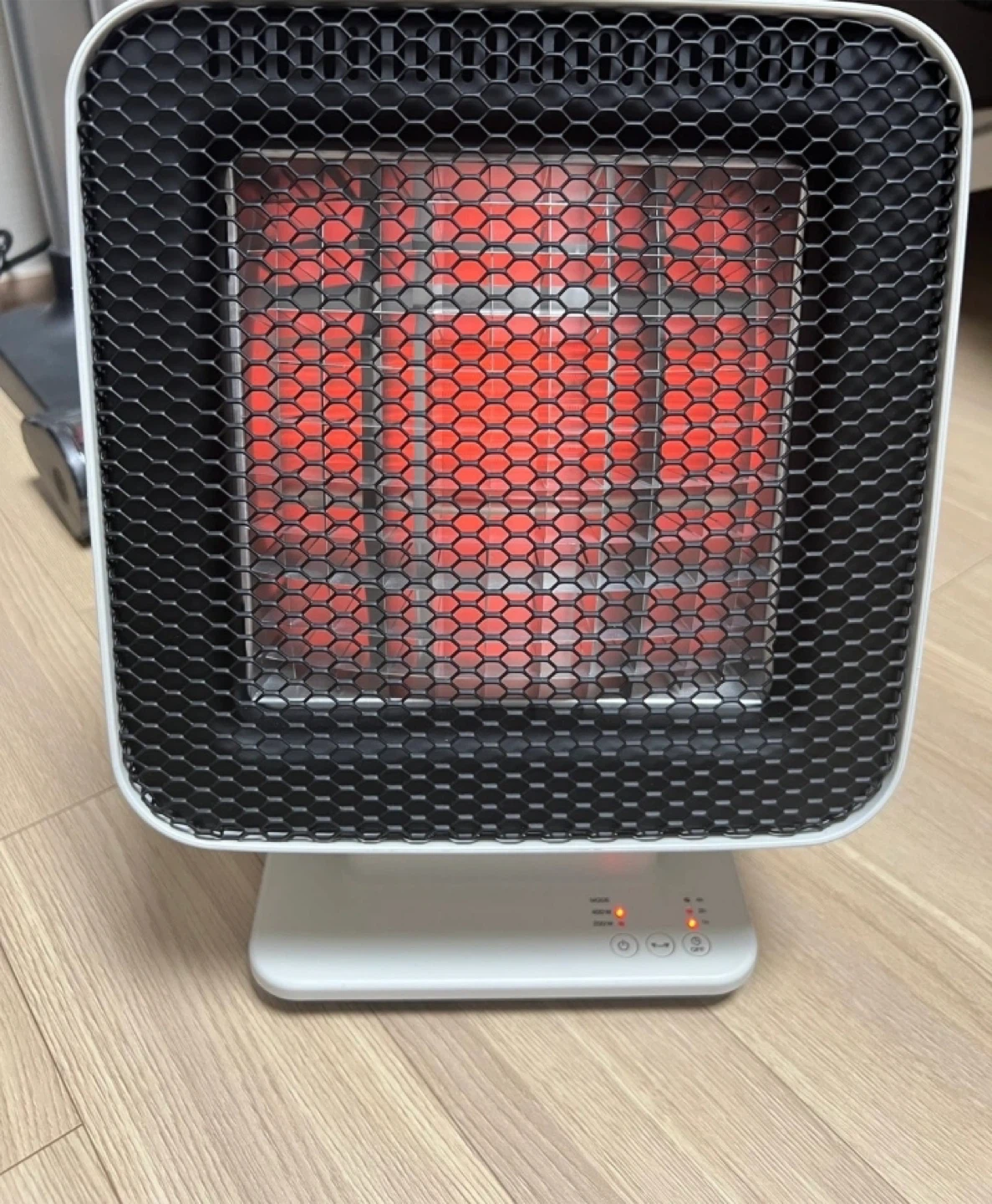 플러스마이너스제로 리플렉트 에코 전기히터, REH-400 (라이트 그레이)+전용 파우치