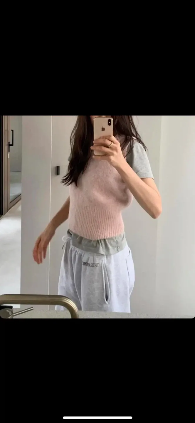 The barnnet 더바넷 유넥 알파카 니트 베스트 판매합니다🩷