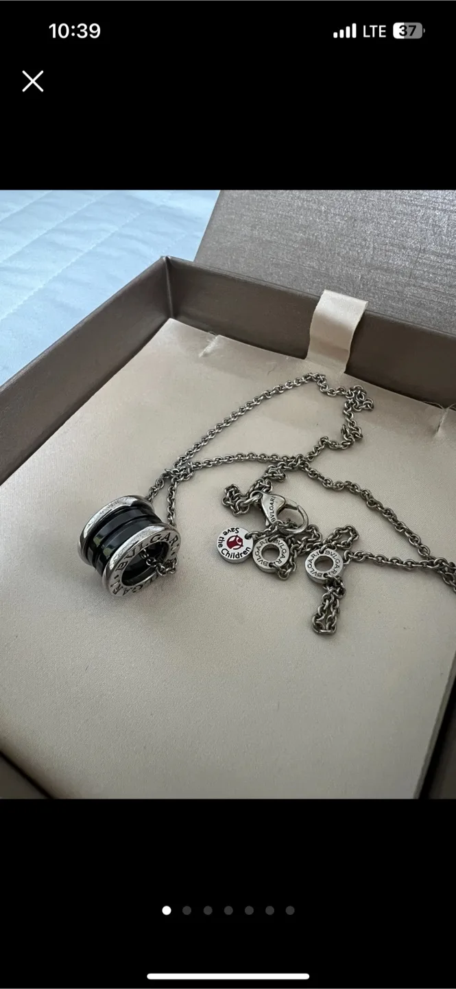 [불가리] 비제로원 세이브더칠드런 세라믹+실버 목걸이 - 금액고정