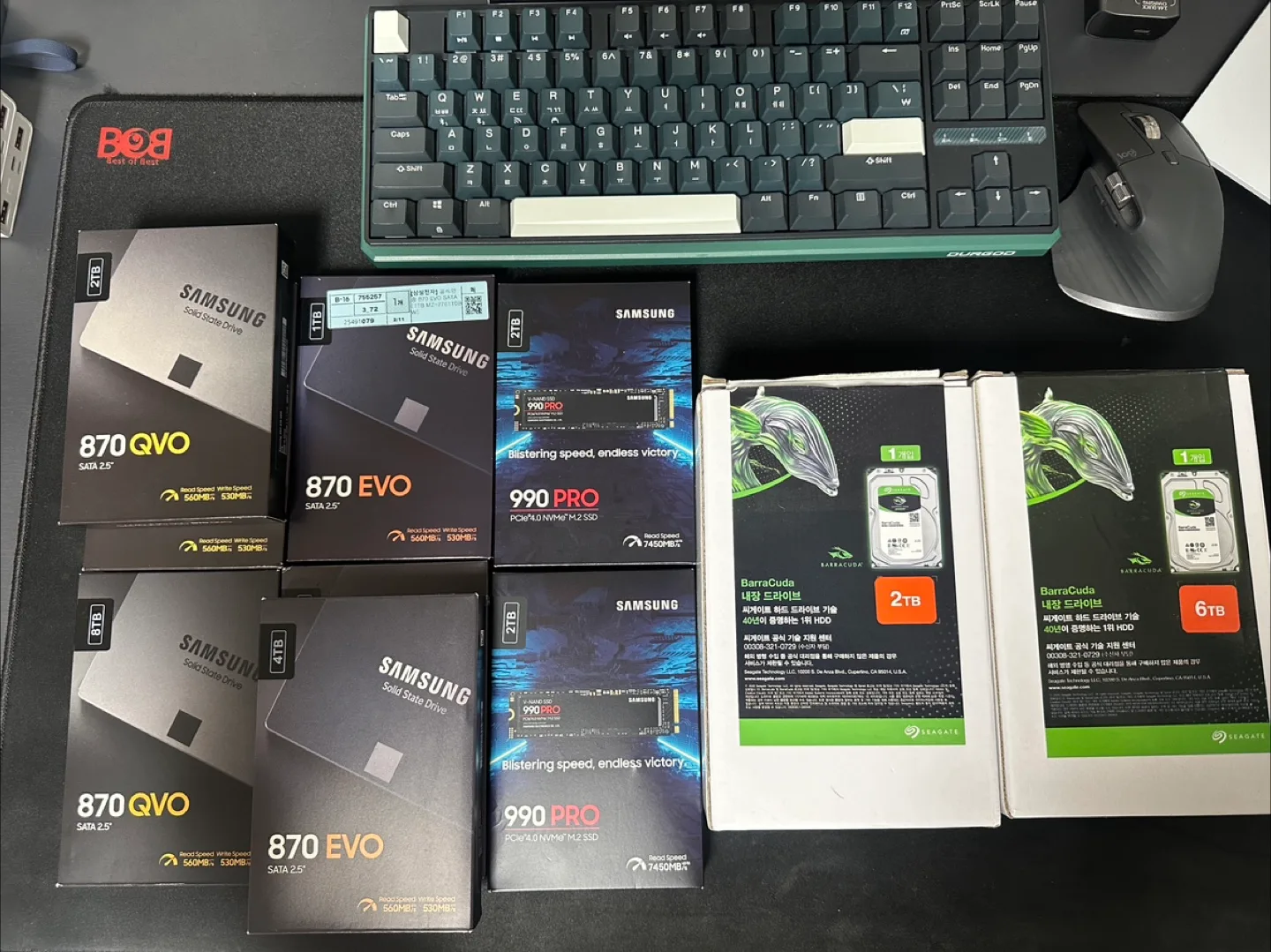 삼성 SSD & 씨게이트 HDD 모음 판매