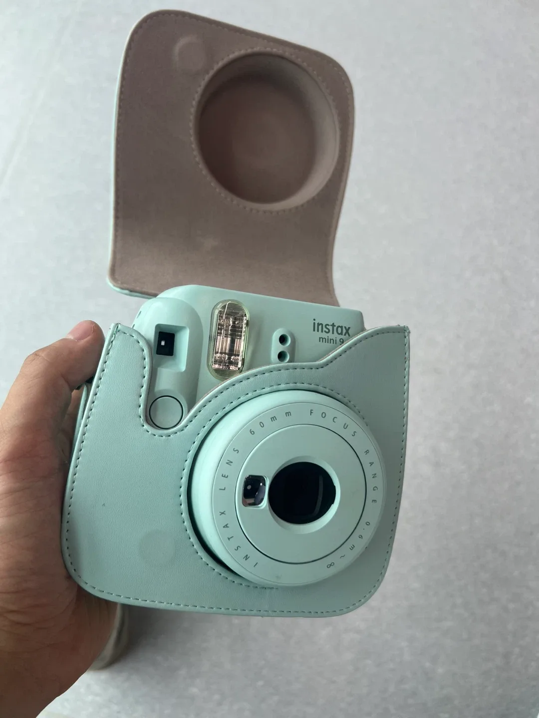 [중고]인스탁스 미니9 민트색 카메라