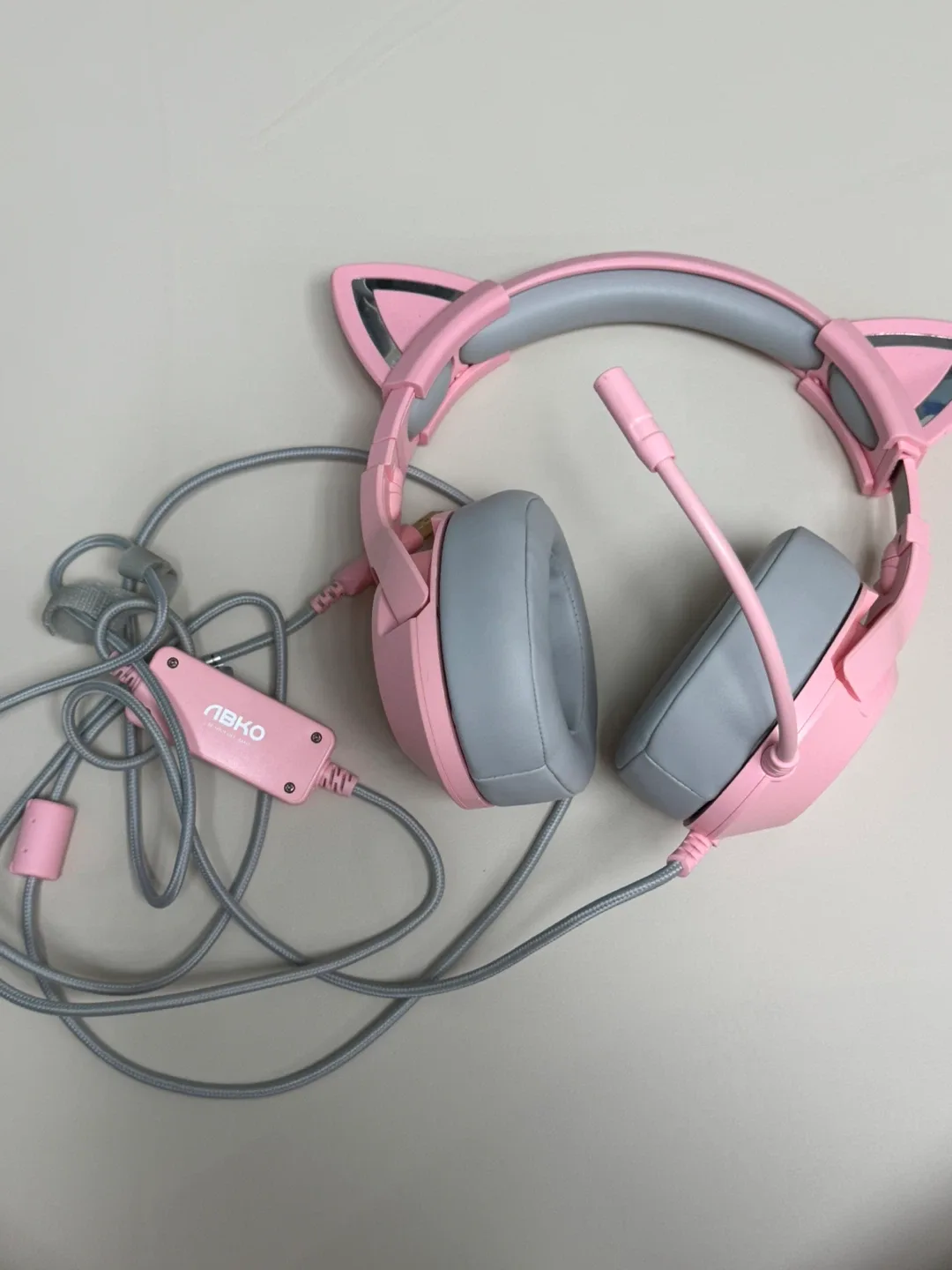 앱코 해커 B771 핑크 헤드셋