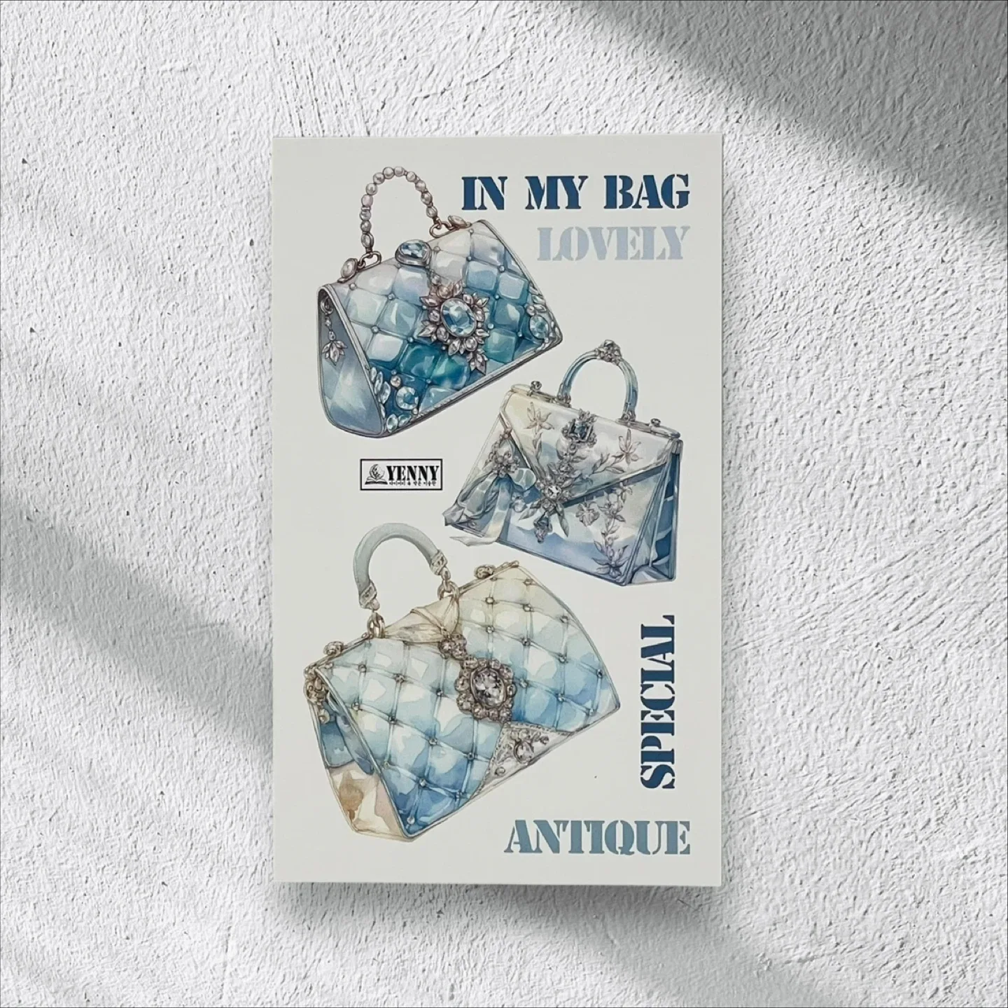 옌니옌니 다이어리 꾸미기 재료 2종 4매