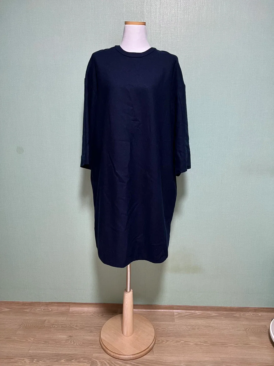 [NAIN] 모직 네이비 원피스