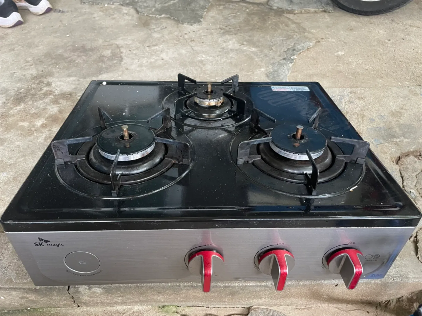 중고 SK매직 3구 가스레인지 팝니다.
