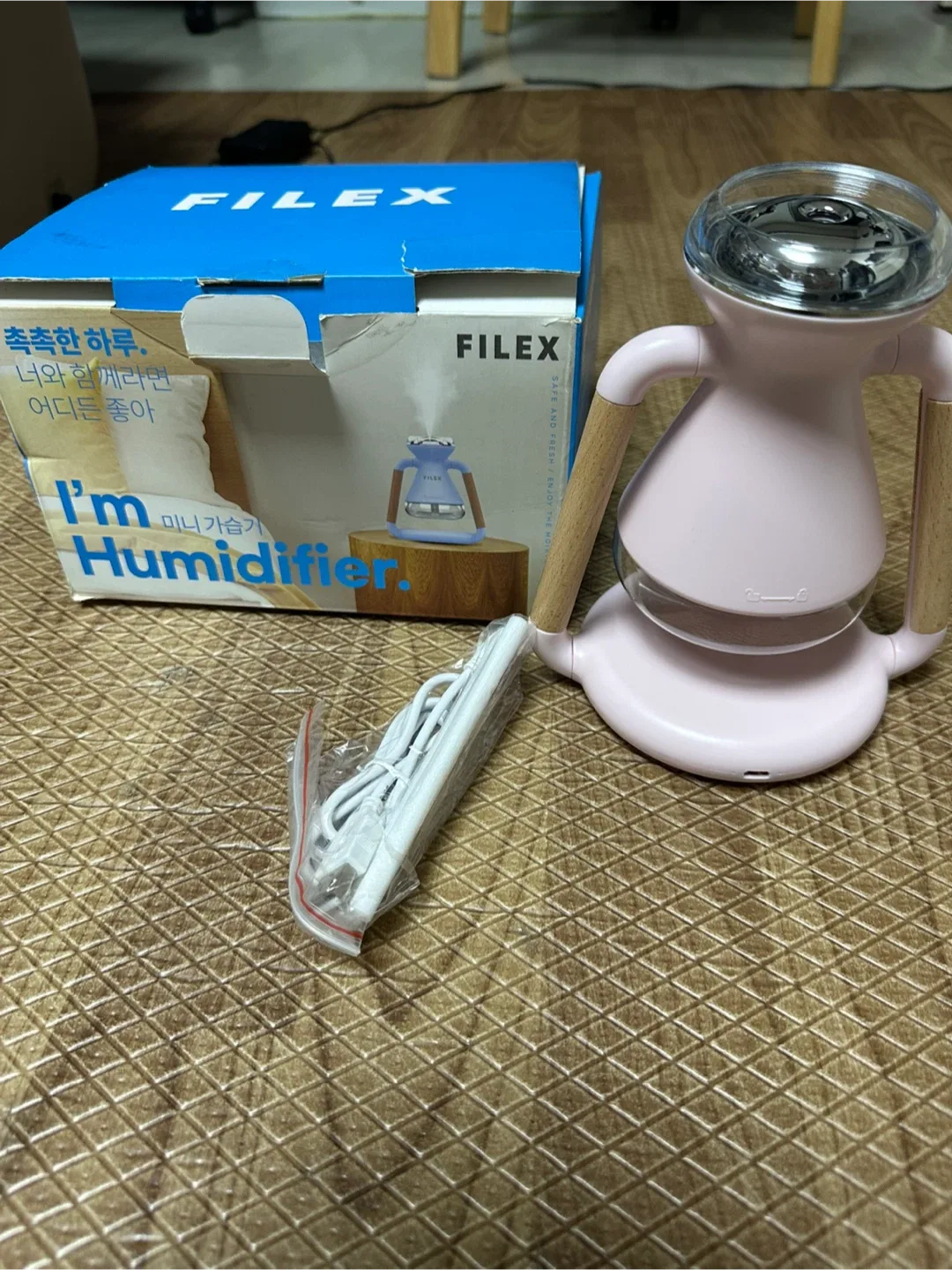 (미사용  풀박)FILEX 미니 가습기