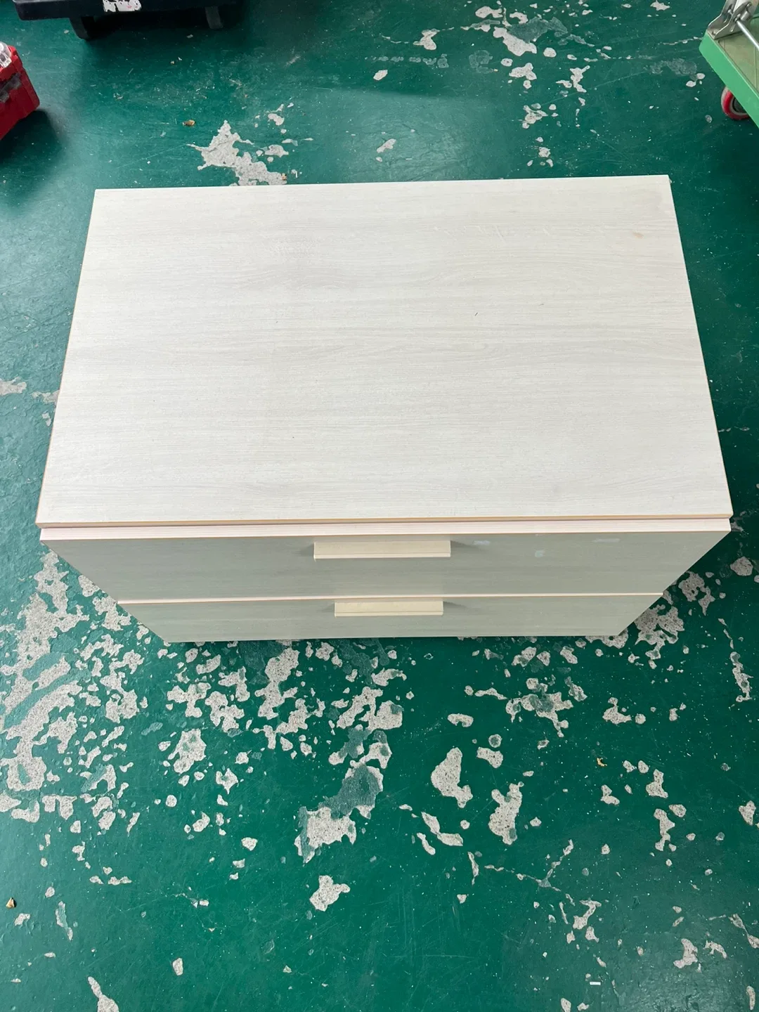 한샘 화이트 서랍장 2단