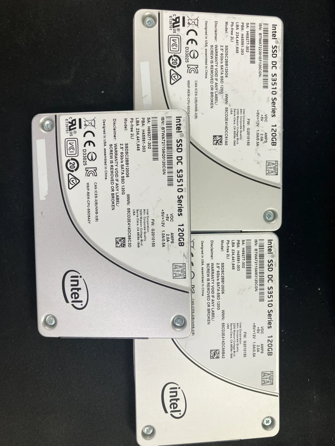 인텔 SSD DC S3510 120GB