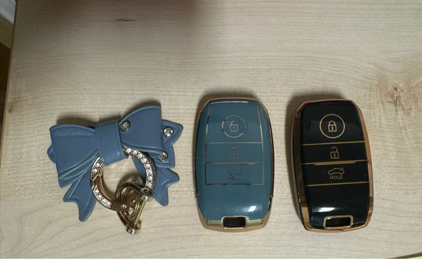 차량 키 케이스 & 리본 키링