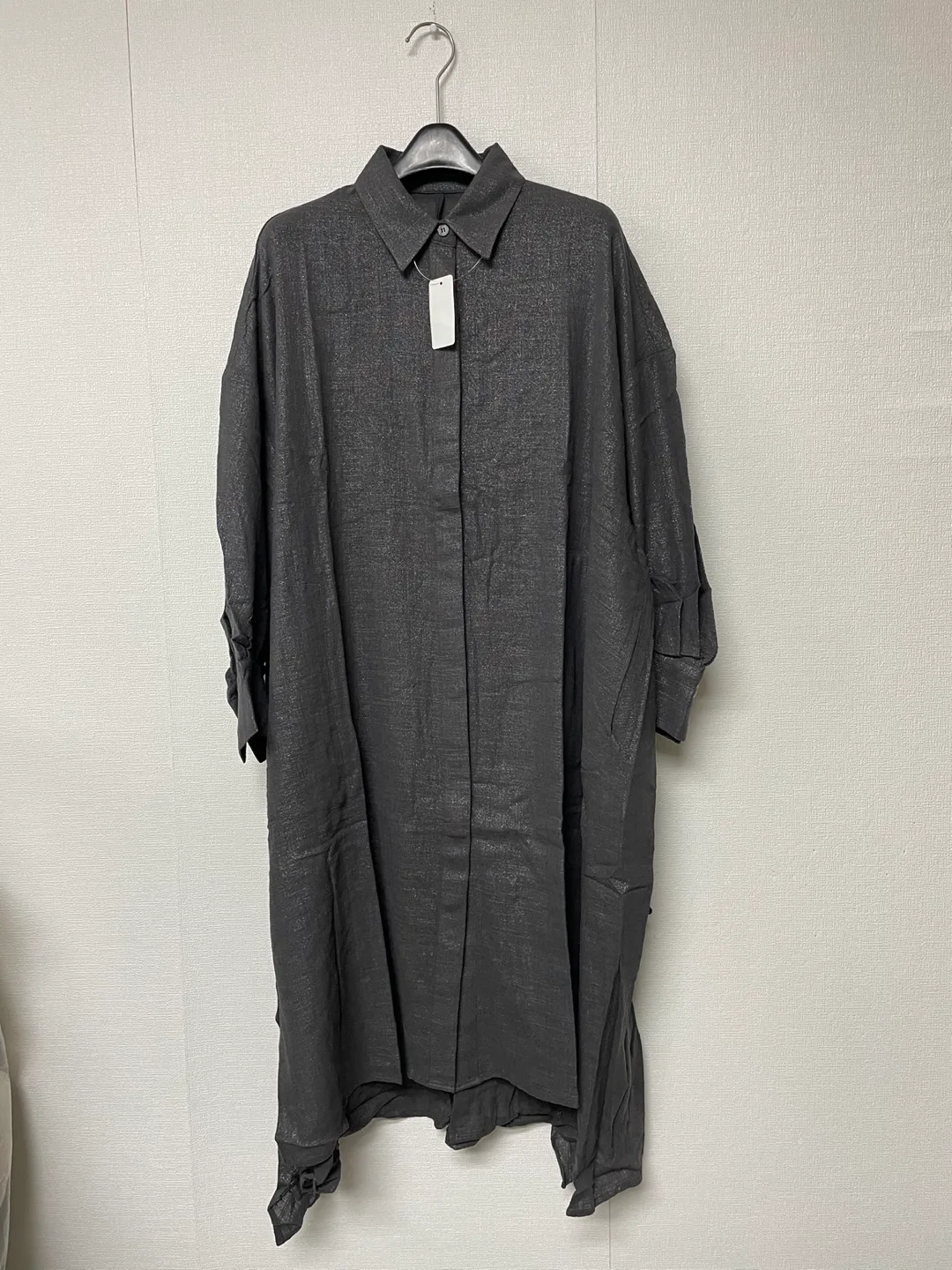 VEUX ETRE 셔츠형 롱 원피스