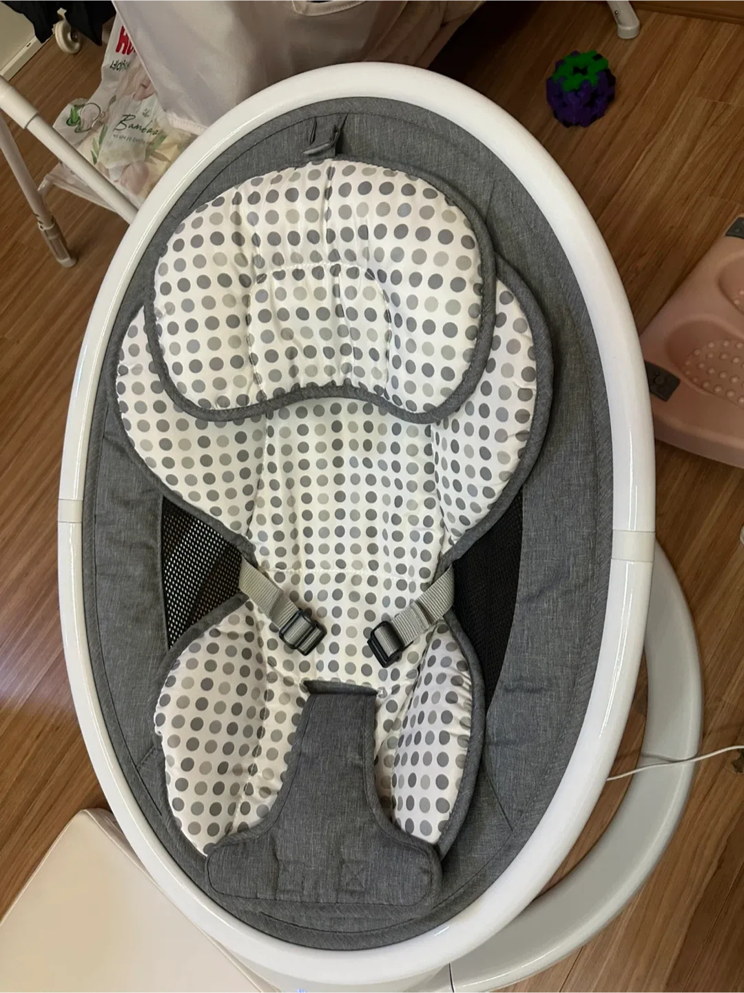 먼치킨 자동 신생아 아기 바운서