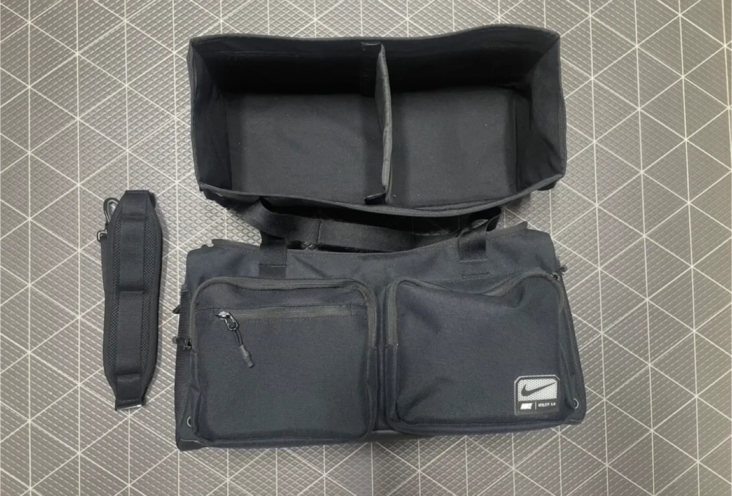 [중고] 나이키 유틸리티 파워 2.0 더플백 스몰 31L 블랙 + 이너백