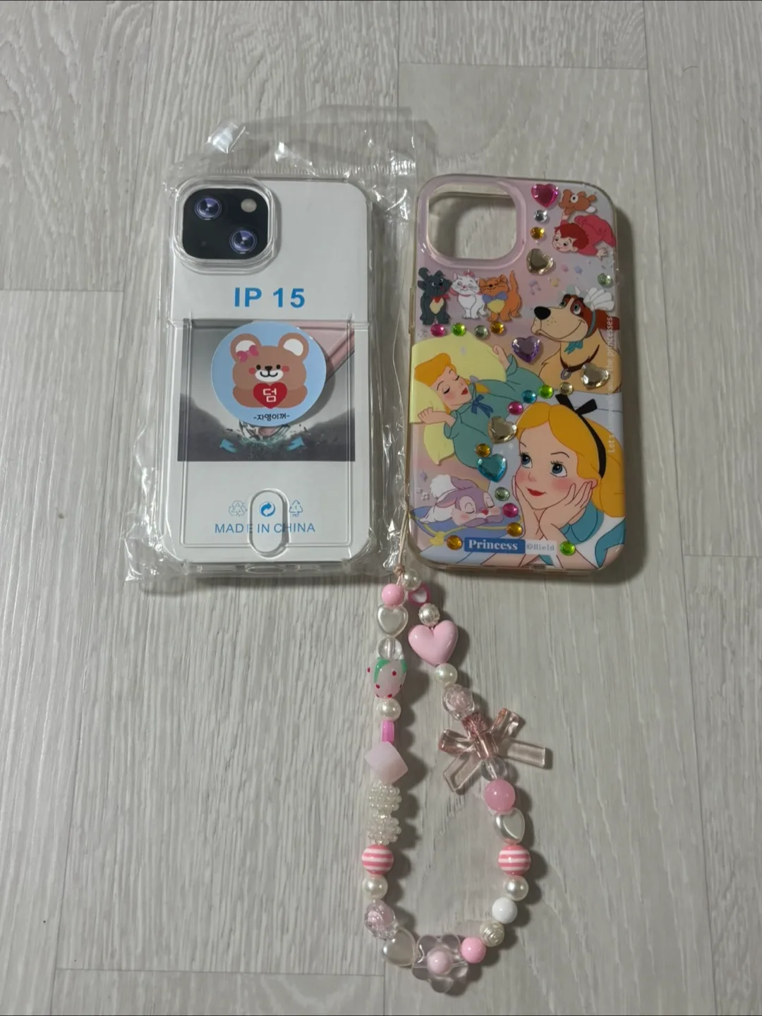 아이폰 15 폰케이스(중고),투명케이스(새상품)