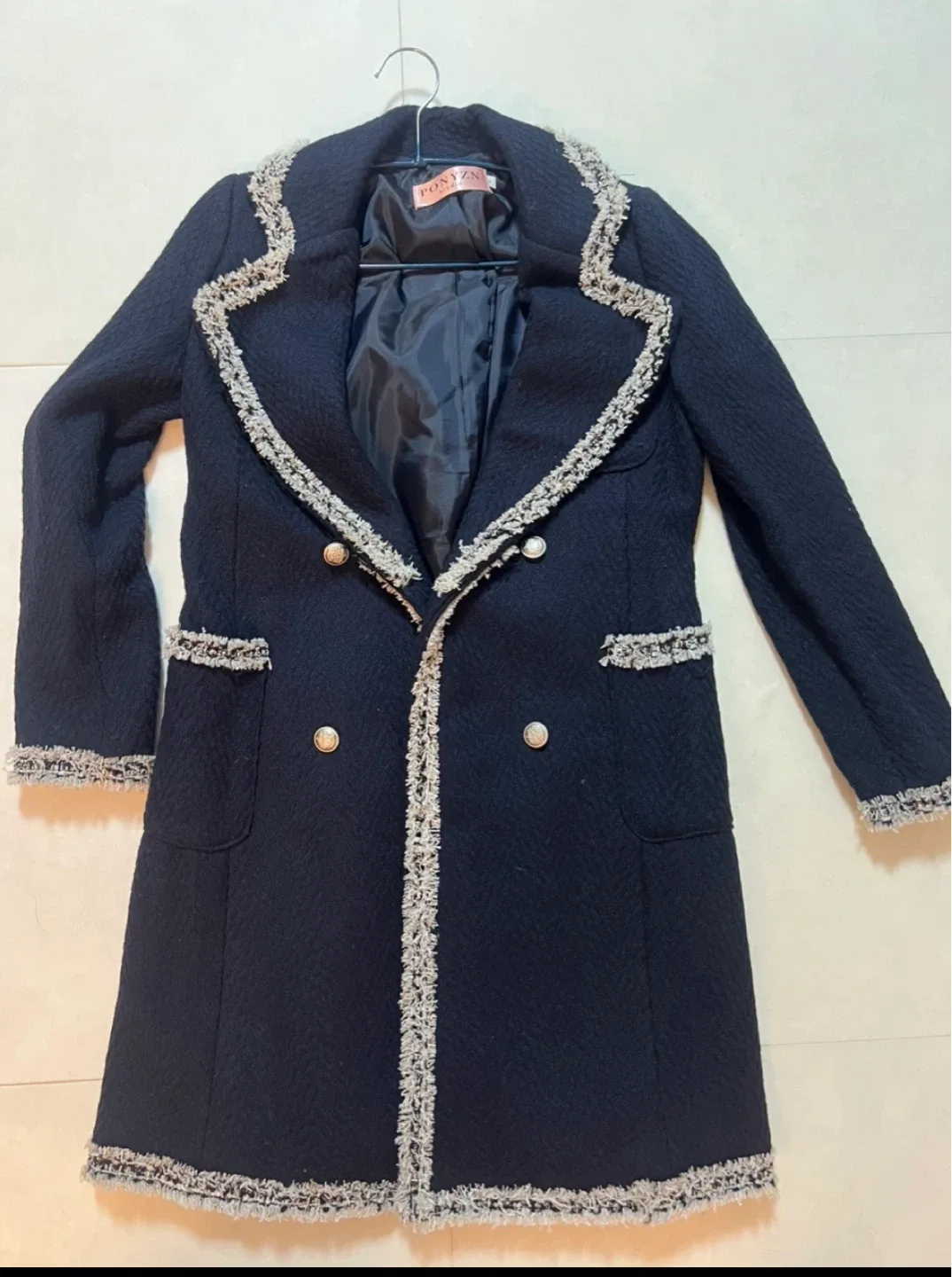 PONYZN 트위드 코트