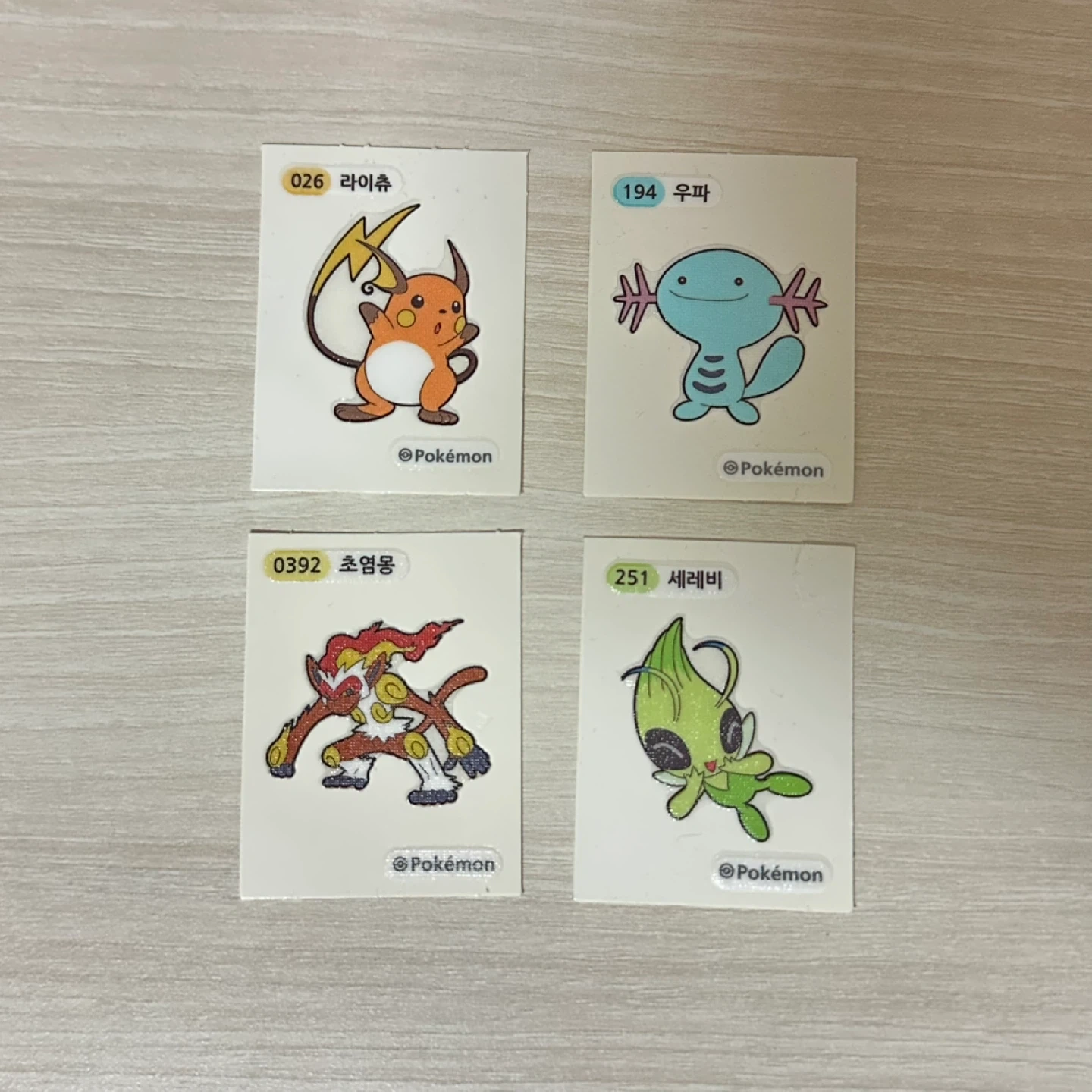 포켓몬, 펭수, 카카오 띠부씰 스티커