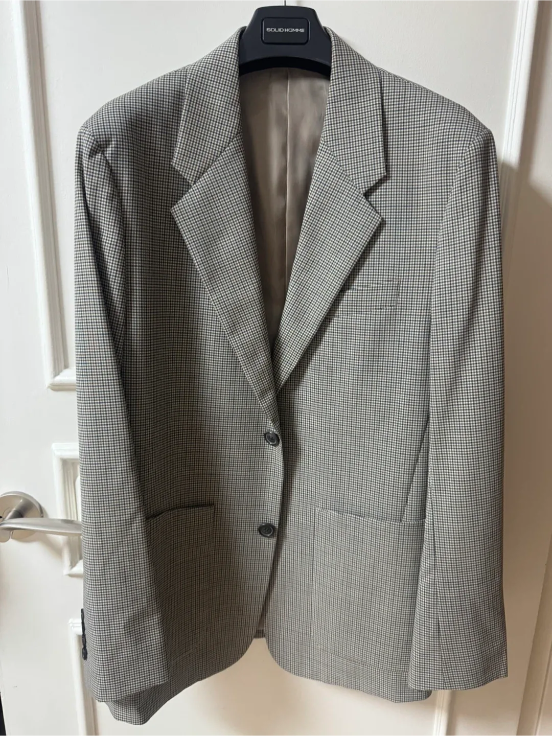 솔리드옴므 체크 블레이저 48