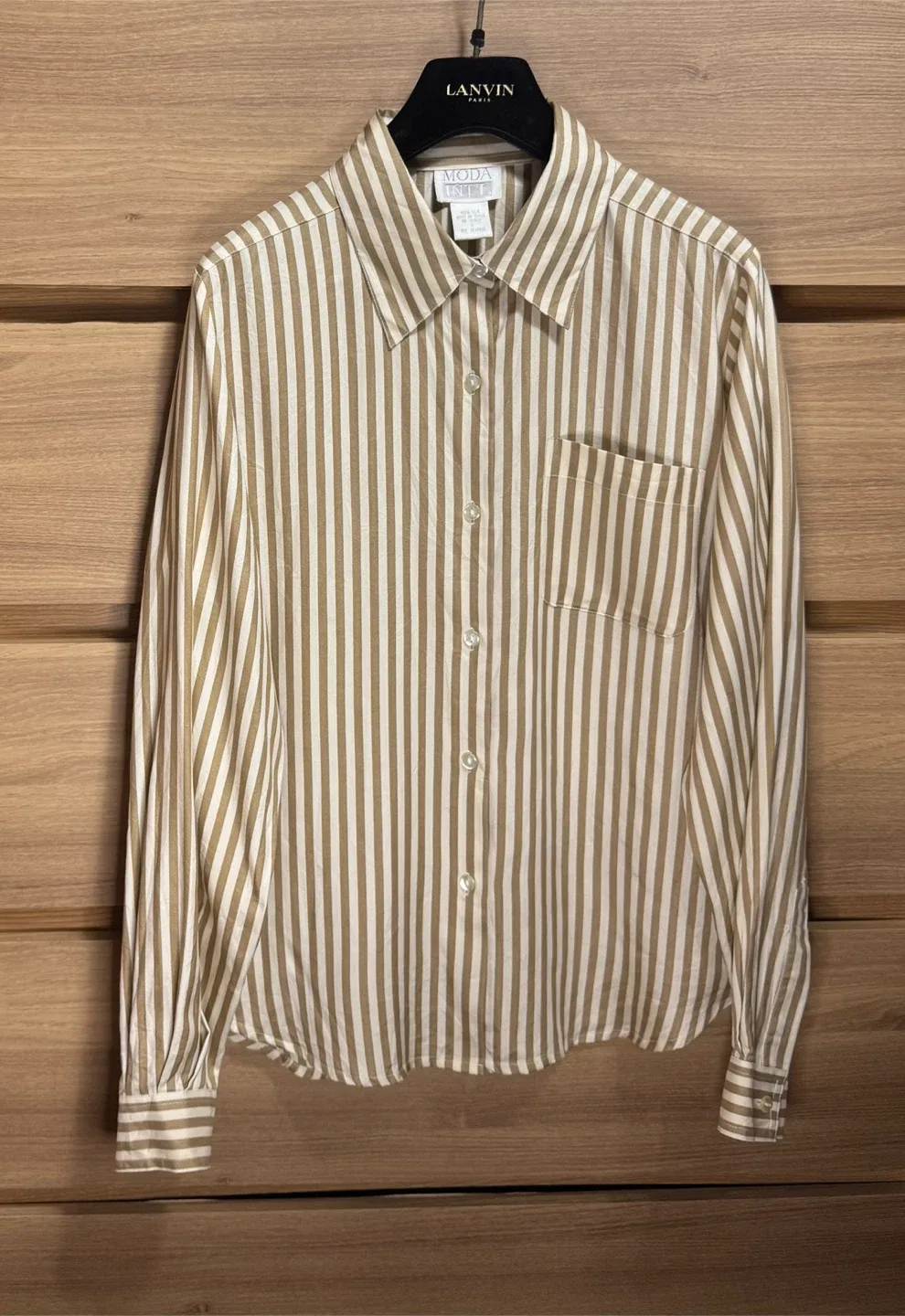 MODA INT’L 여성 실크 셔츠