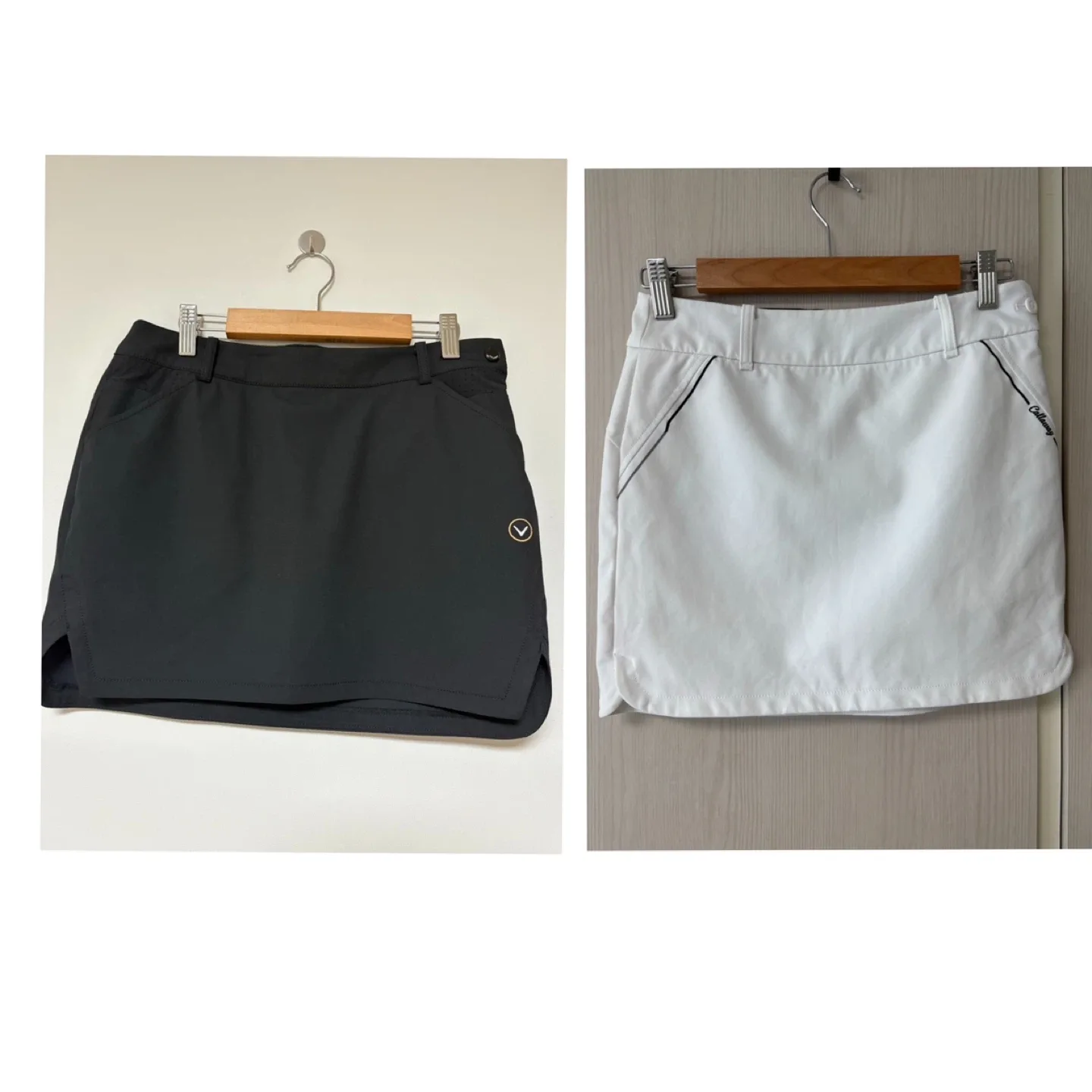 캘러웨이 골프치마 블랙&화이트