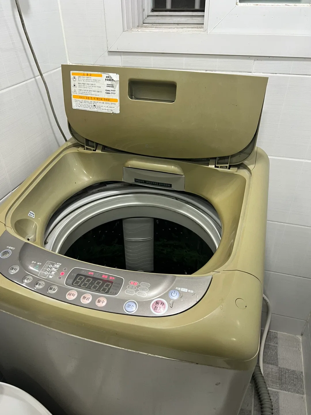 10kg 중고 lg 세탁기 사용감 많음 정상작동 됨