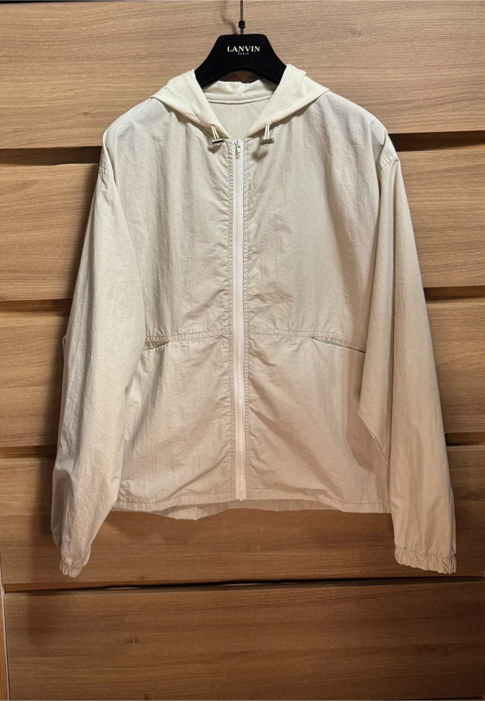 [새상품] 여성 배색 후드 자켓/바람막이(55-77)