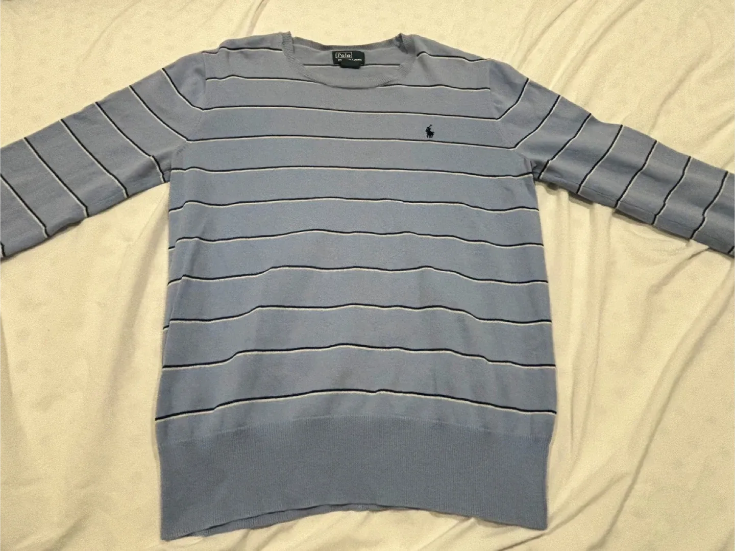 폴로 스트라이프 니트