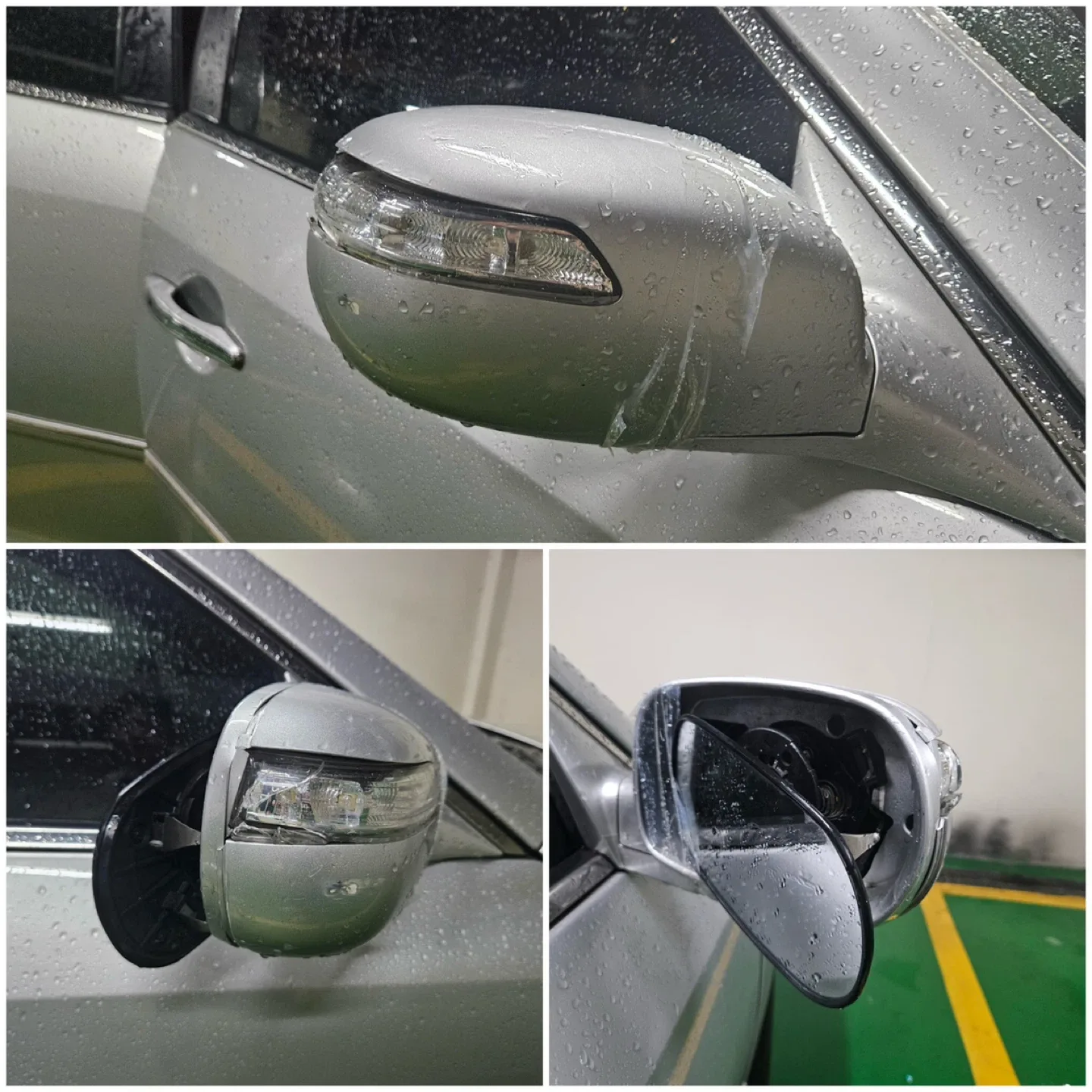 그랜저TG 사이드미러 수리 중고부품