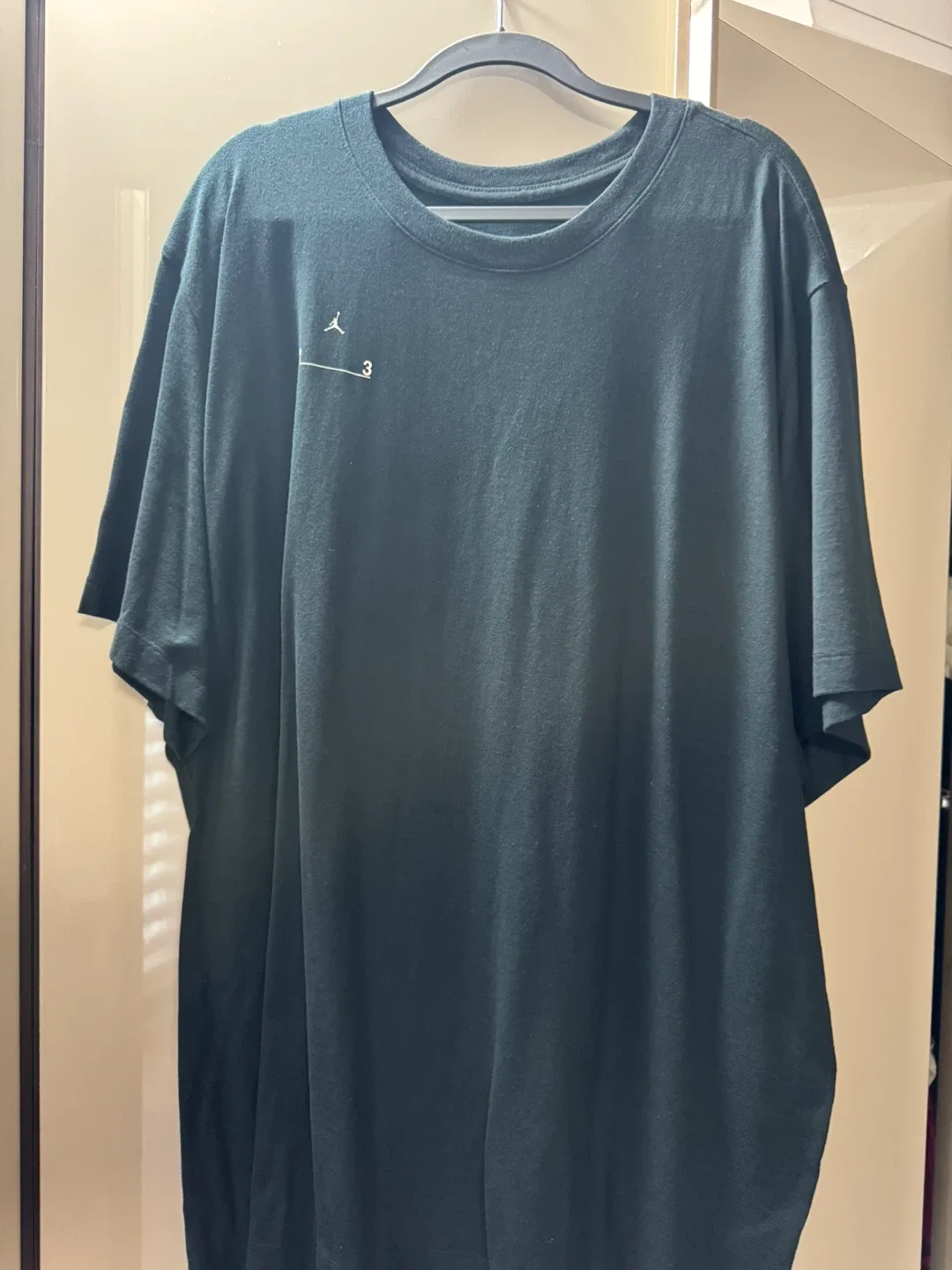 조던 3XL 검정 티셔츠(중고)