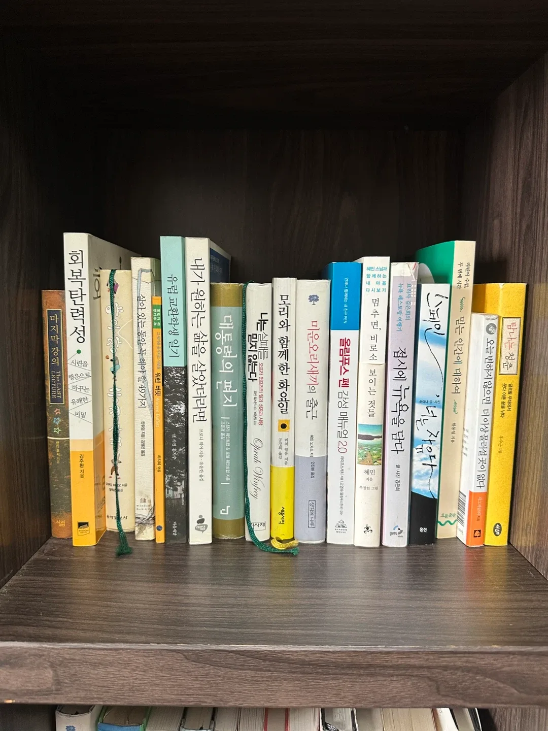 다양한 중고 책 모음