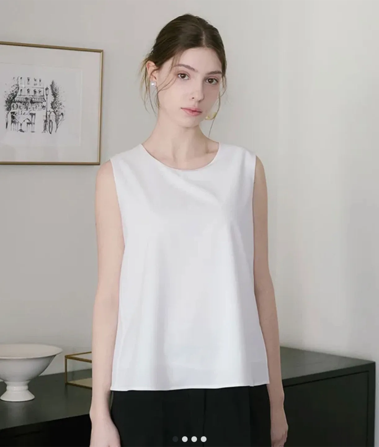 클라비스 나시 민소매 블라우스