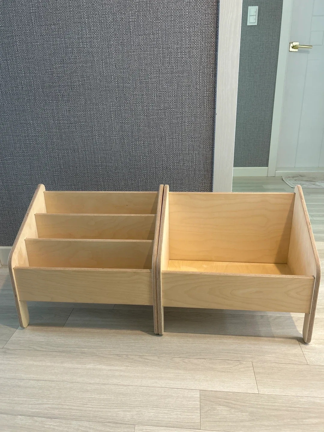 유아 원목 책장/수납장