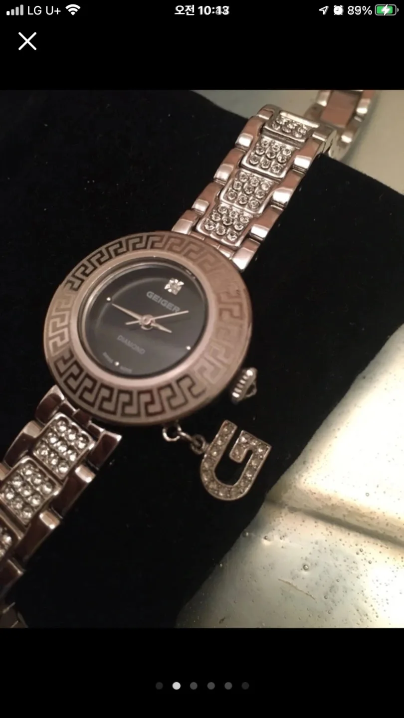 🇦🇹🇦🇹🇦🇹스위스무브먼트 GEIGER  ㅡ 다이아몬드 여성시계(중고신품/10.4일까지만!!!)