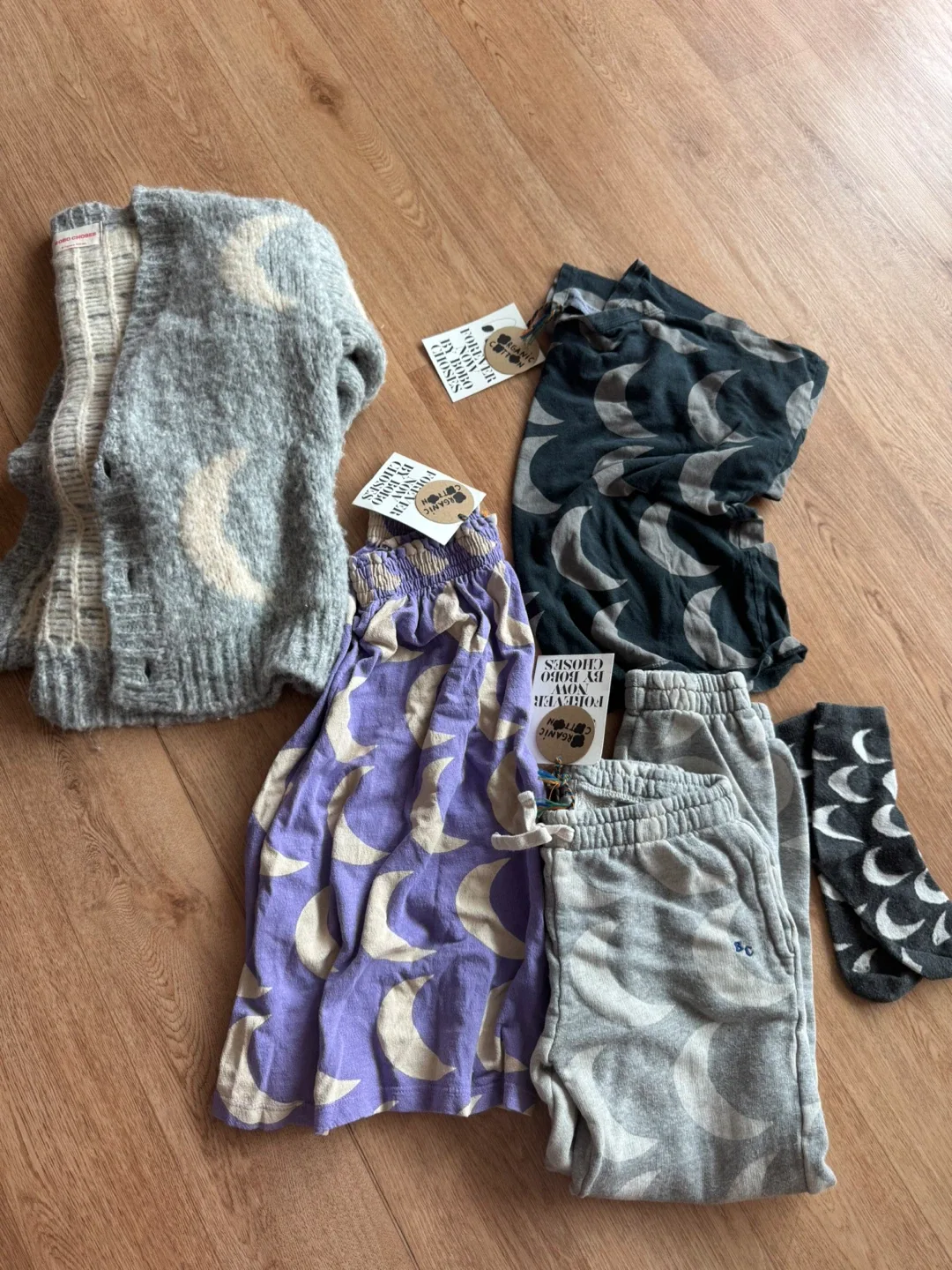 (택포)보보쇼즈 달 가디건, 쭉티, 스커트, 조거, 양말 일괄🔥개별판매 안해요🔥