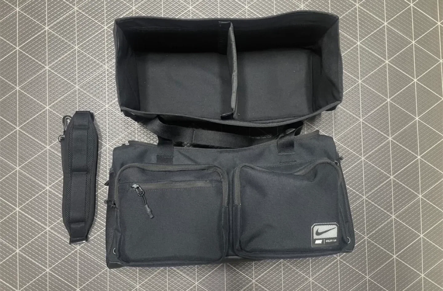 [중고] 나이키 유틸리티 파워 2.0 더플백 스몰 31L 블랙 + 이너백