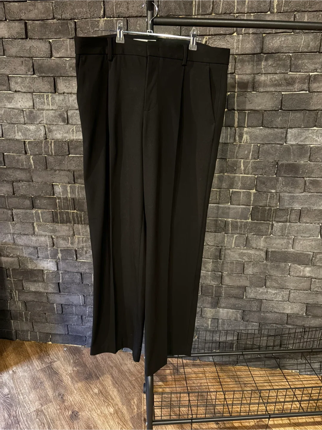 [중고]에잇세컨즈 남자 블랙슬랙스(33)