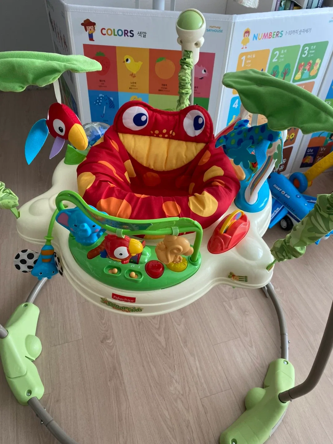 상태좋음🩵피셔프라이스 개구리 점퍼루(세척완료)