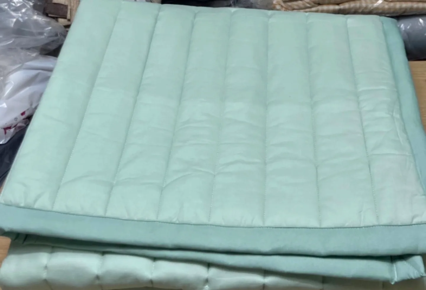 [중고] 면 싱글 연그린색 패드