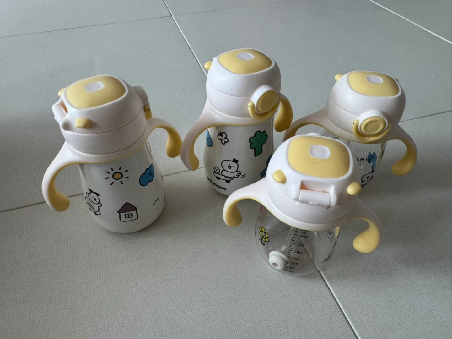 (중고)유비맘 아기 빨대컵