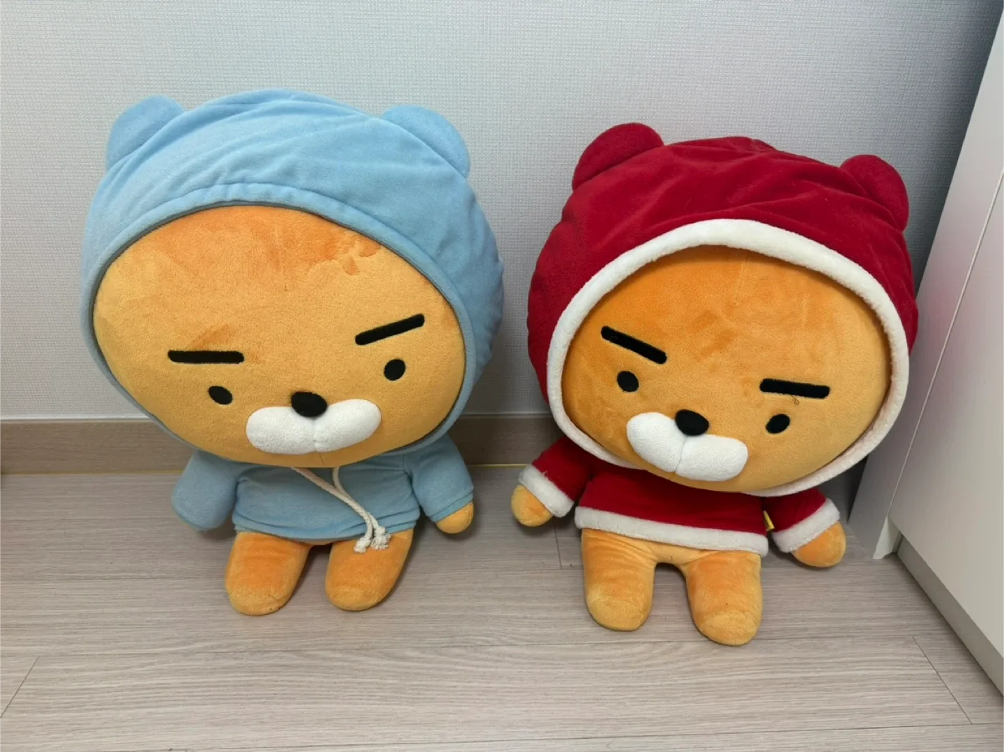 카카오프렌즈 라이언인형(후드, 산타)