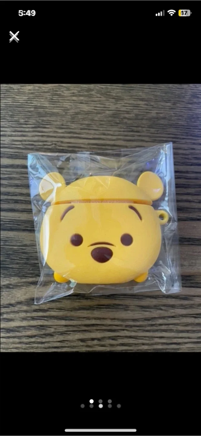 에어팟 2세대 디즈니 푸우 케이스 팝니다 (중고품, 옷장정리)