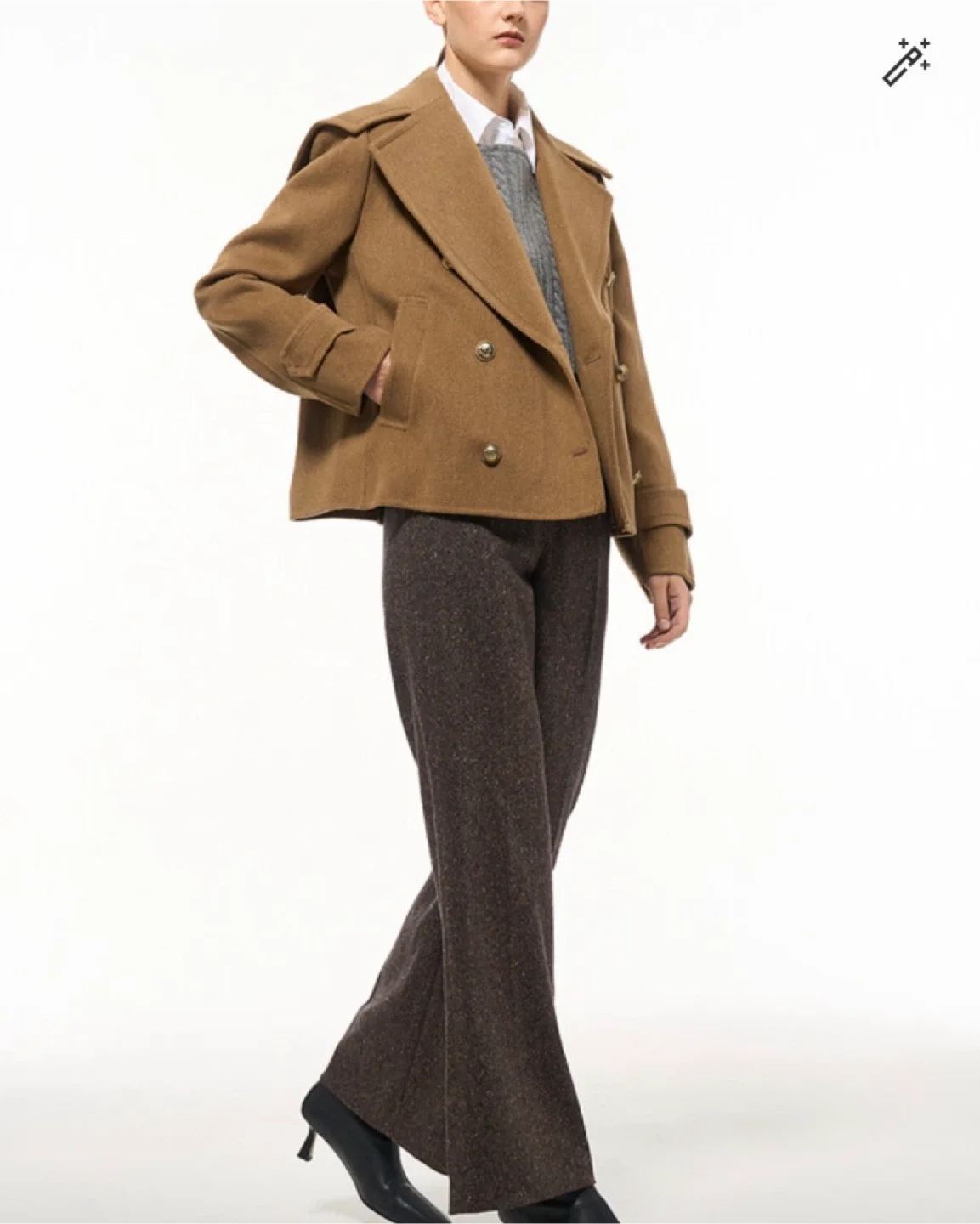 TIME 캐시미어 블렌드 코트 82사이즈