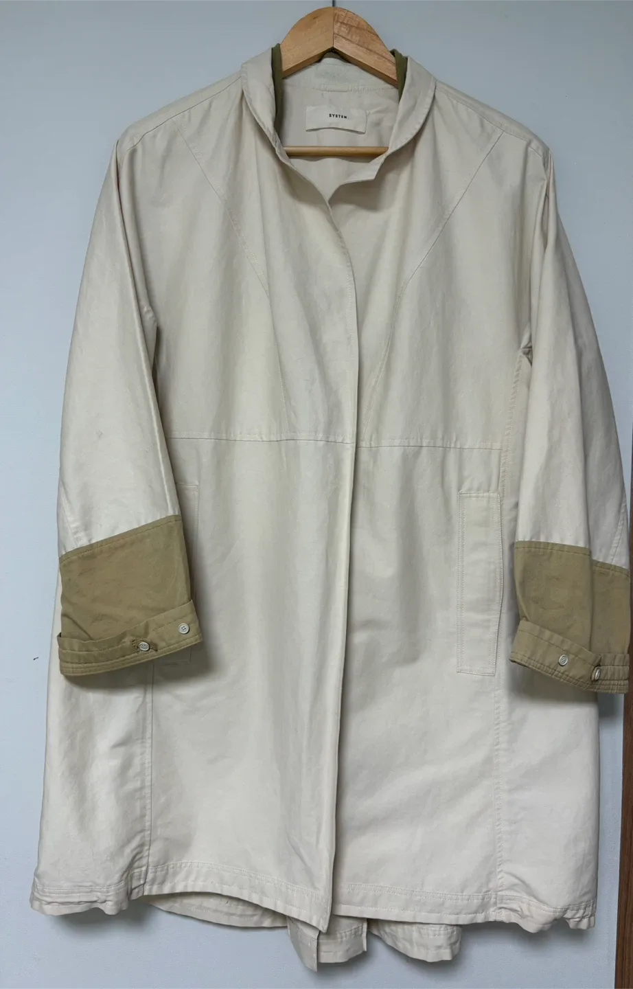 시스템 간절기 오버핏 자켓