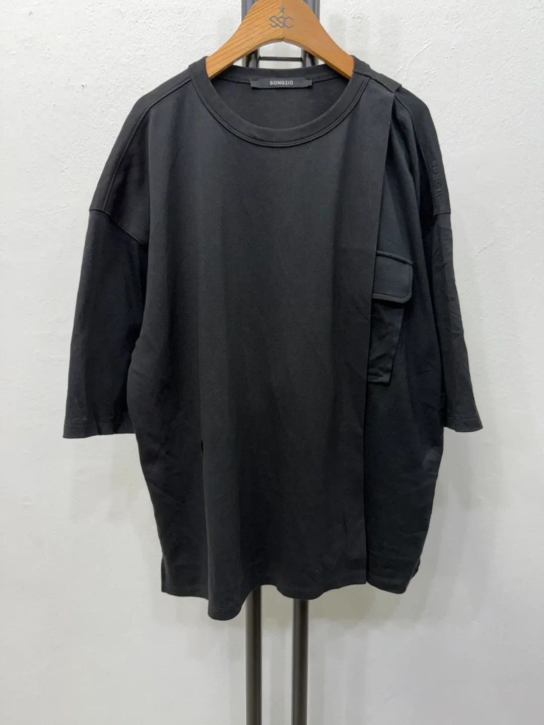 정품) 송지오옴므 오버핏 이중 반팔티 46