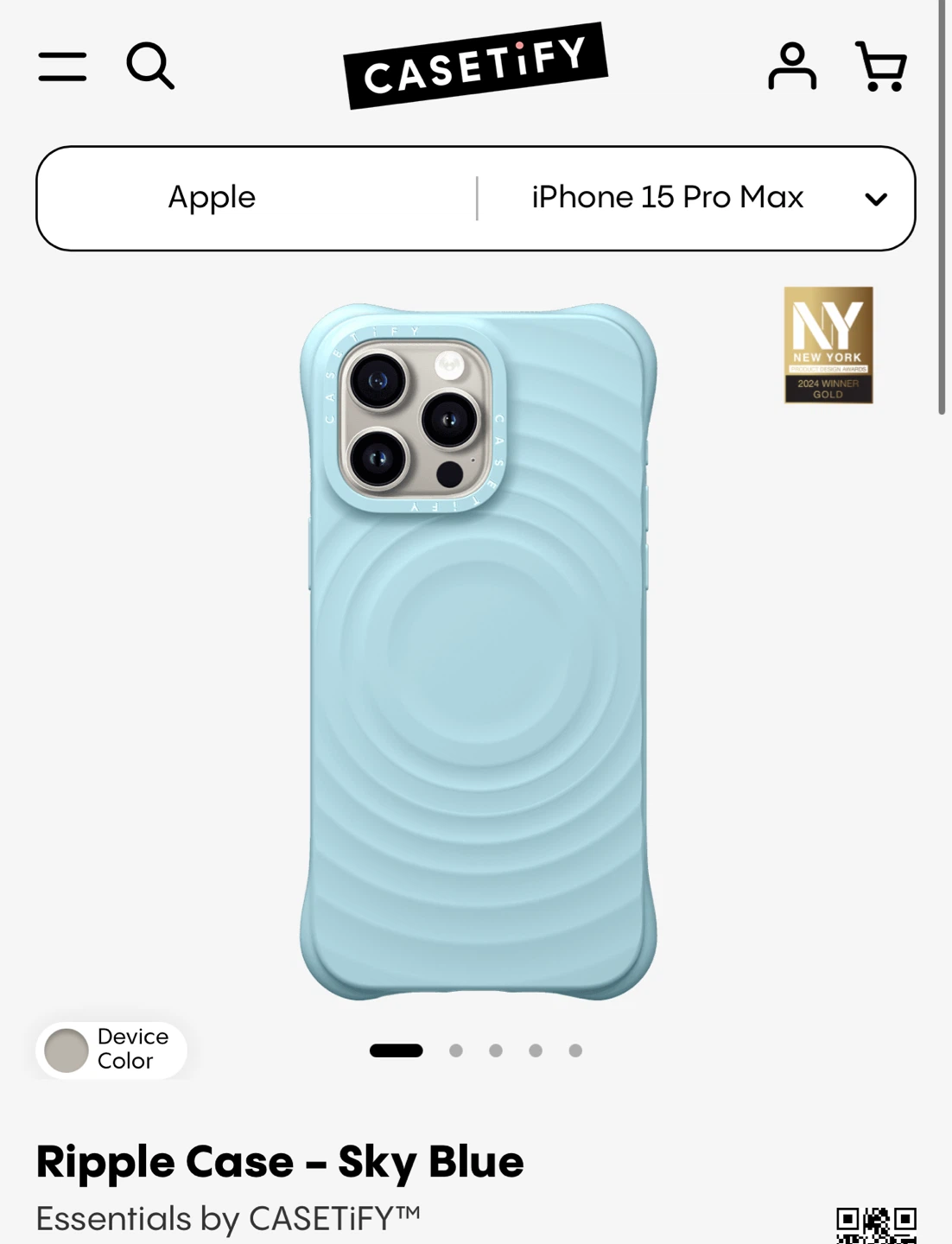 케이스티파이 리플 케이스 정품 새제품