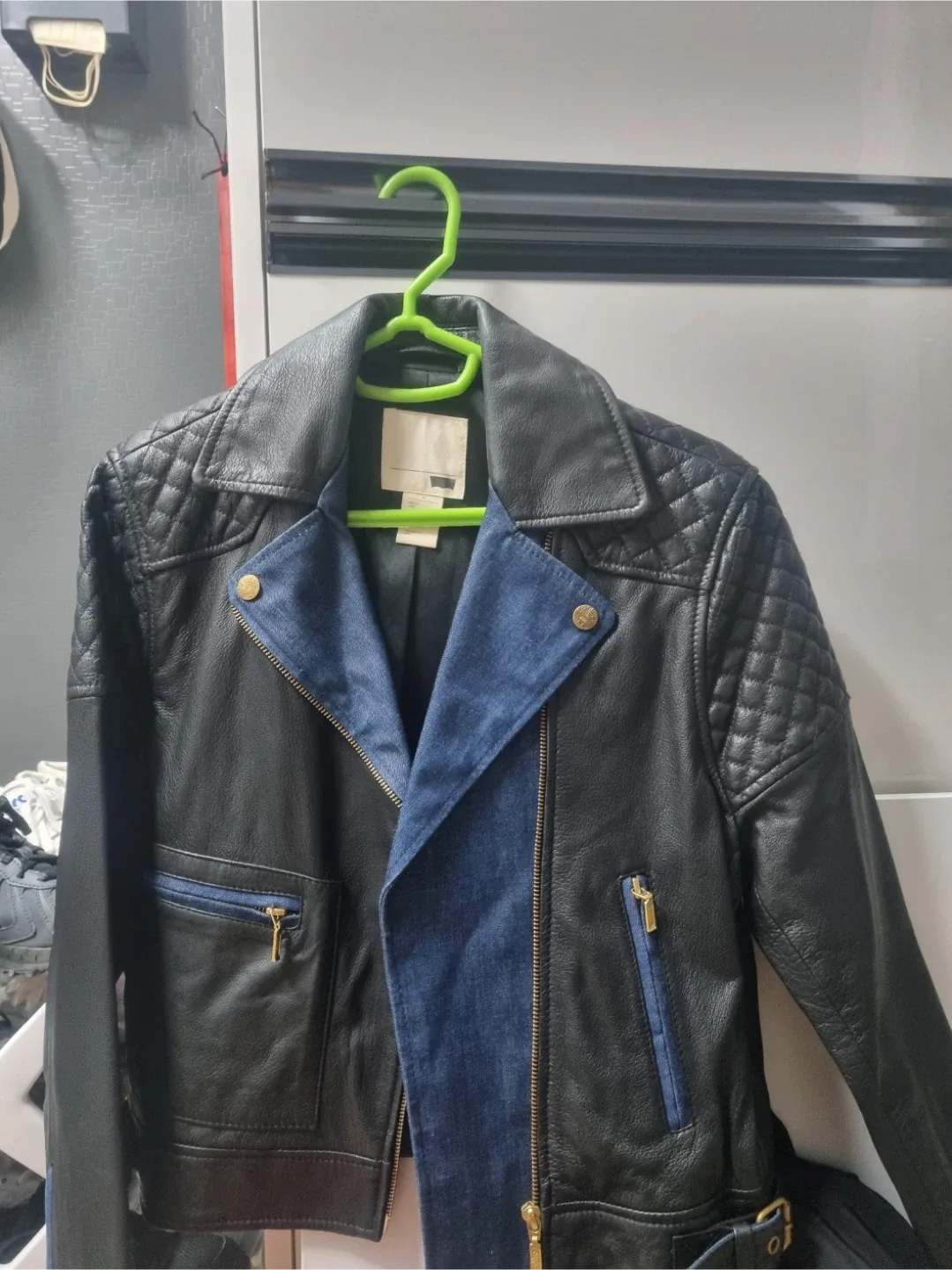 리바이스 가죽자켓 M