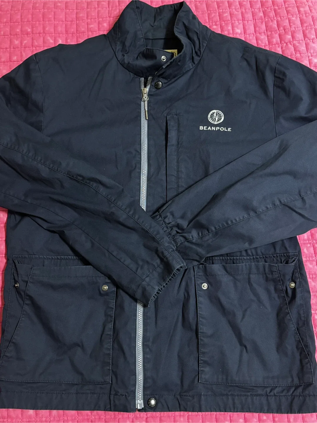 빈폴 아웃도어 네이비 바람막이 110