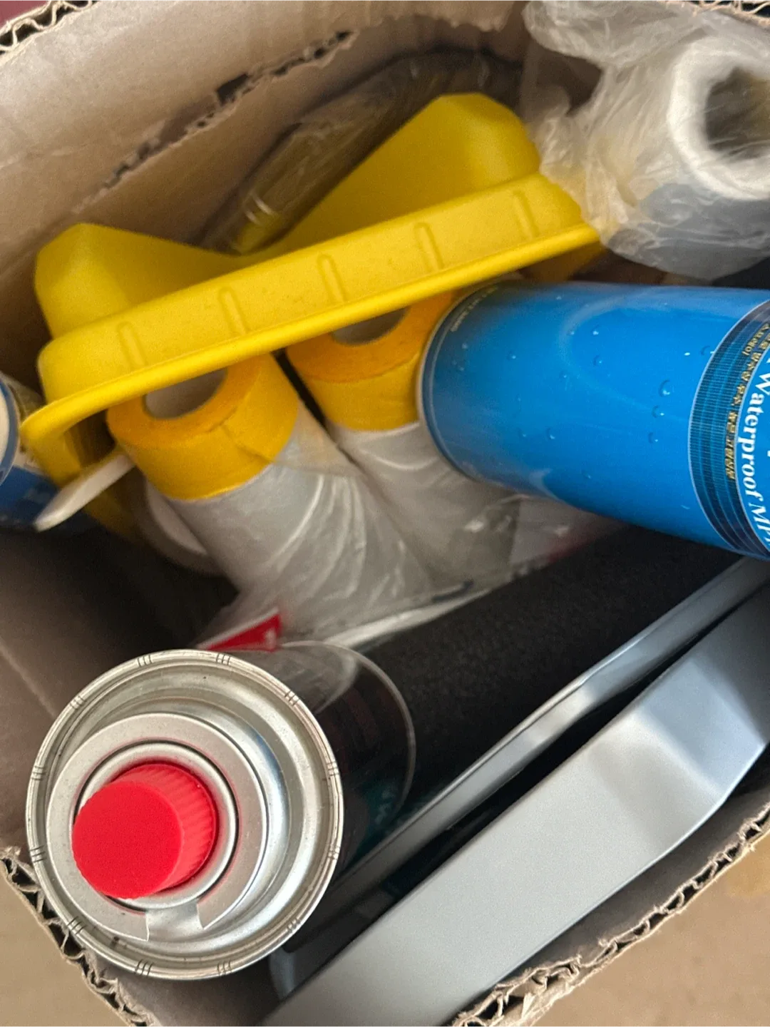 각종 스프레이 페인트 용품