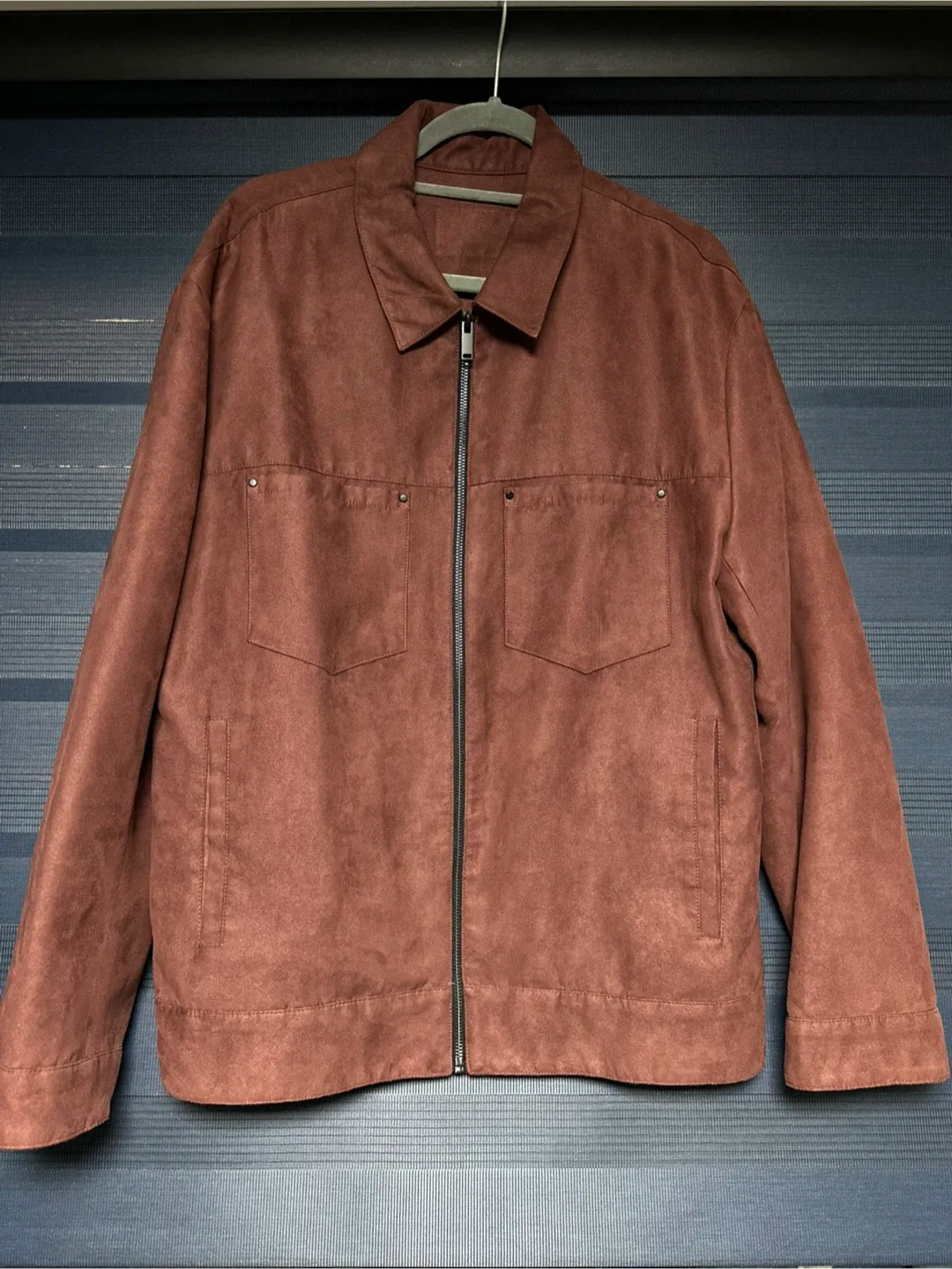 남성 스웨이드 트러커 자켓 xl 105-110