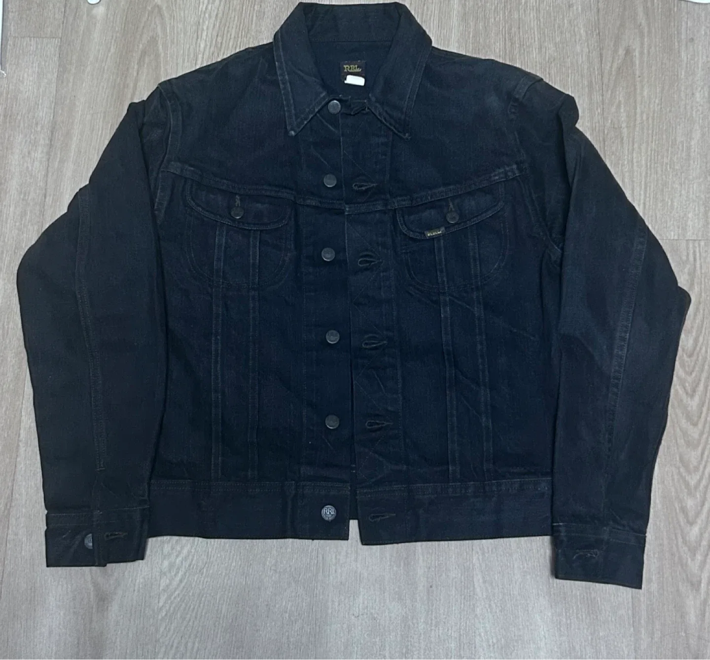 RRL lot 271 블랙 데님 자켓 M 중고품
