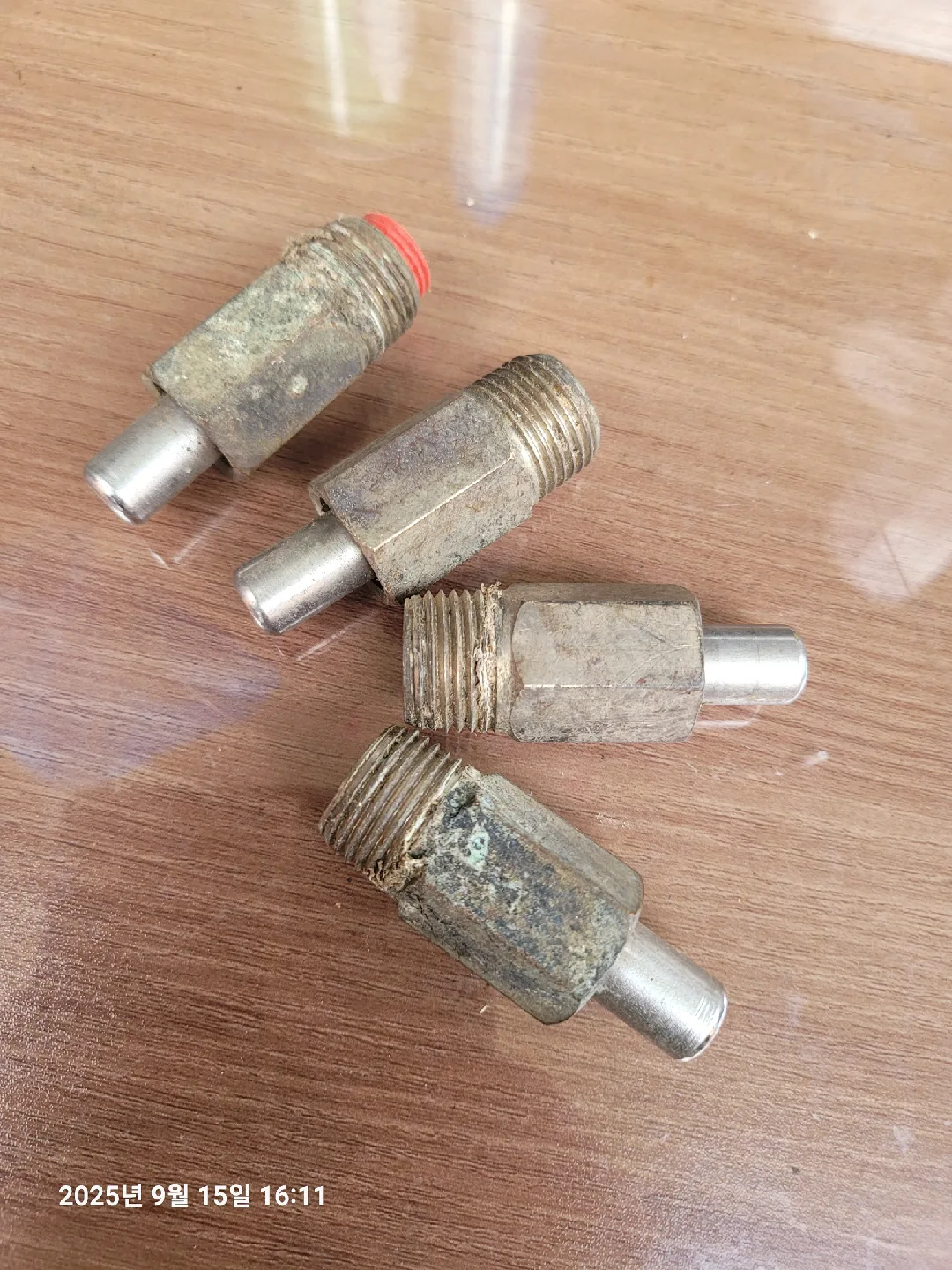 중고 금속 나사 피팅