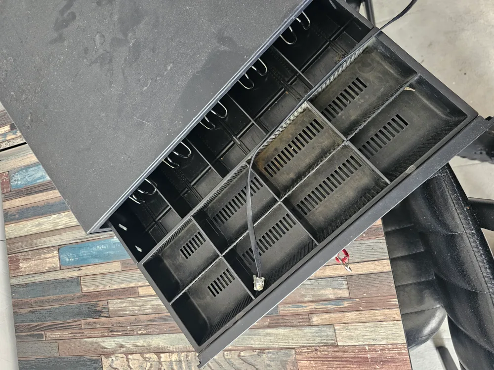 중고 검정색 금전등록기